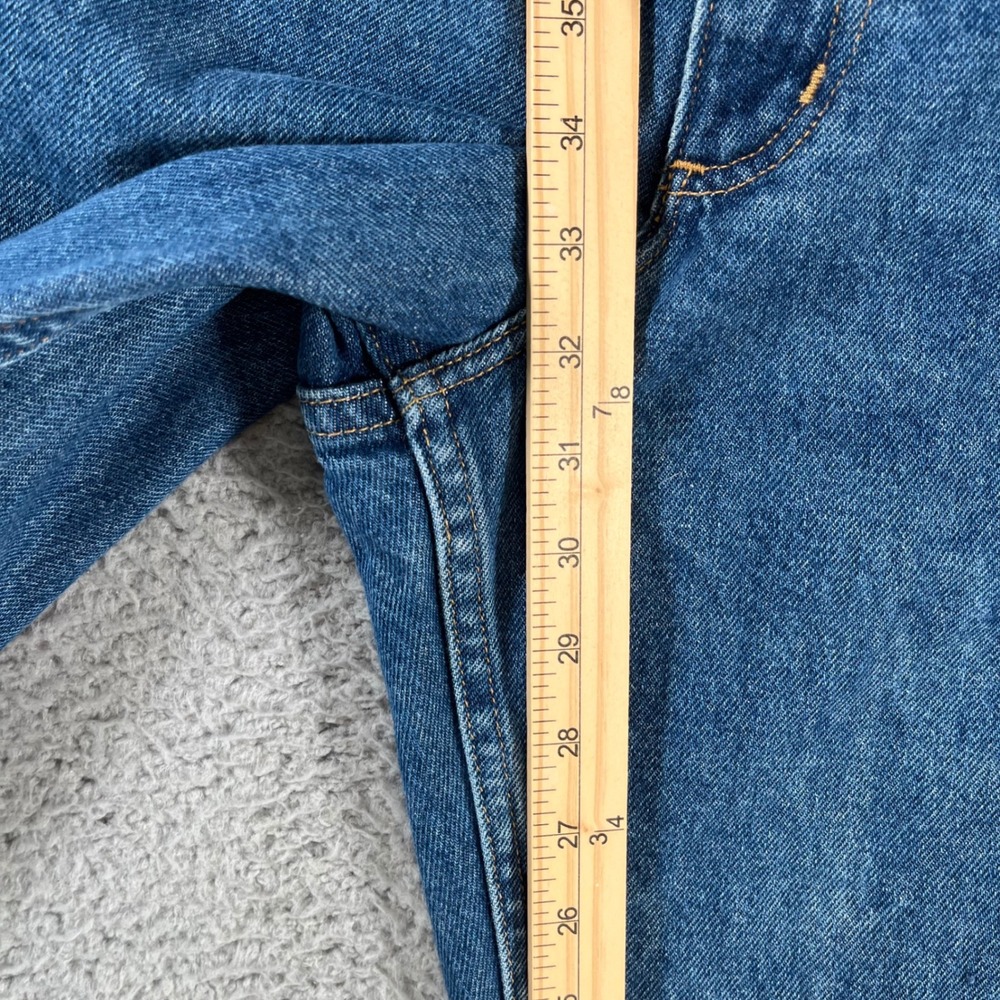 LL Bean Original Fit Jeans Womens 16 MT Blue Denim Straight Leg 100% Cotton - Picture 7 of 13